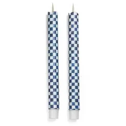 MacKenzie-Childs Royal Check Flicker Dinner Candles, Set of 2< Holiday|Candles & Fragrances