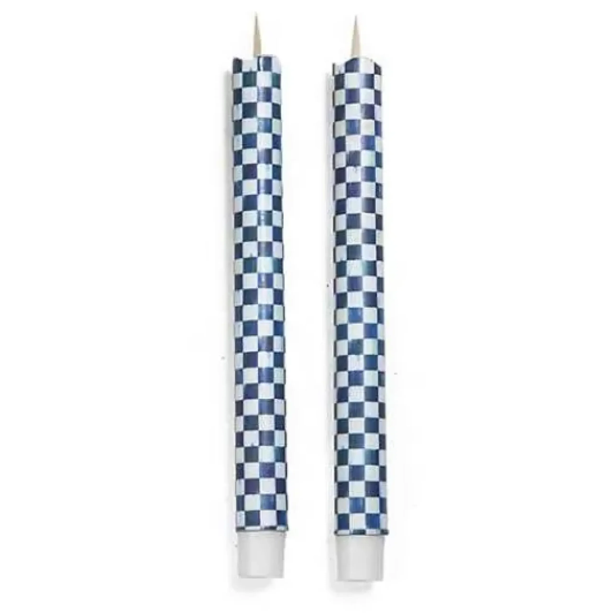 MacKenzie-Childs Royal Check Flicker Dinner Candles, Set of 2< Holiday|Candles & Fragrances