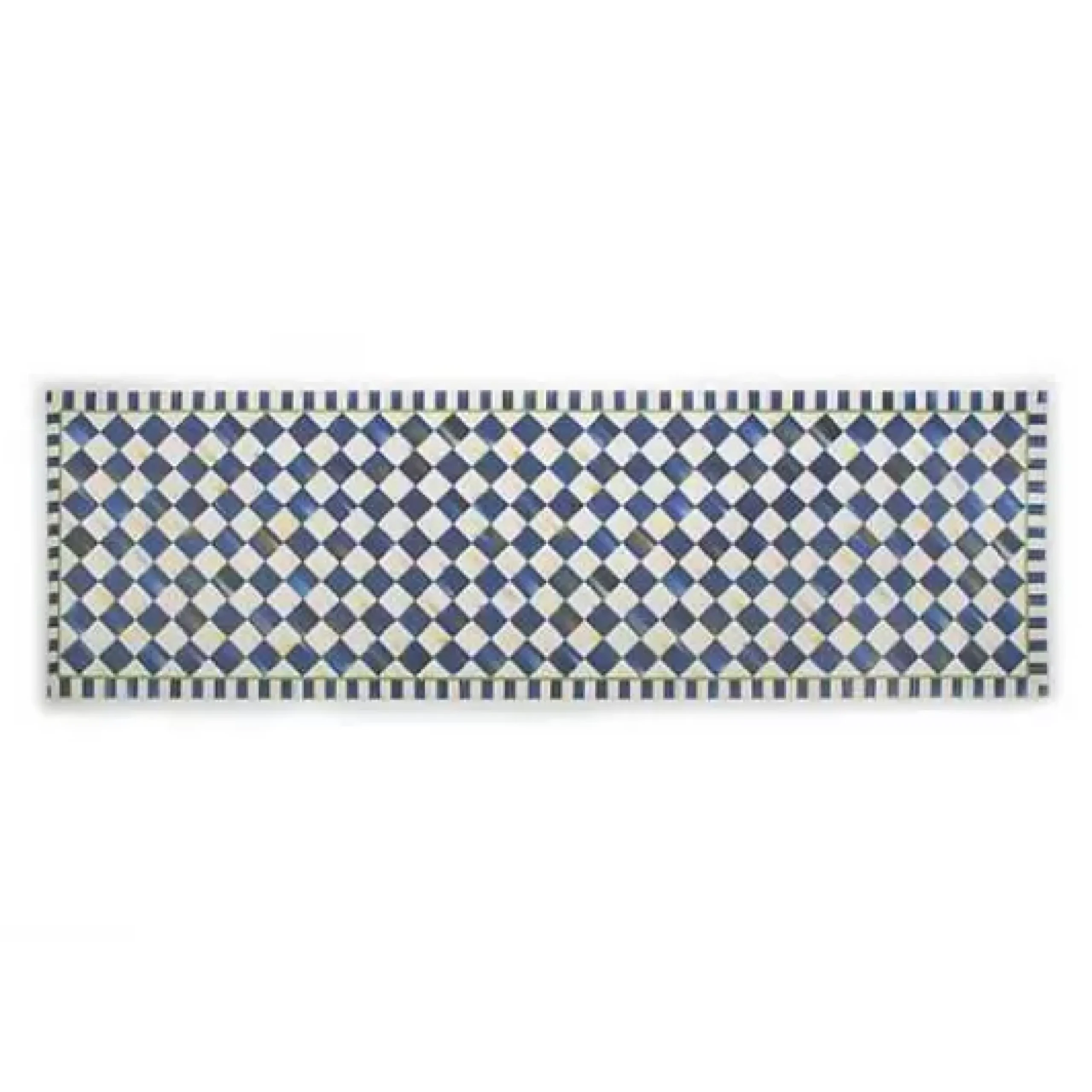 MacKenzie-Childs Royal Check Floor Mat - 2'6 x 8' Runner< Rugs