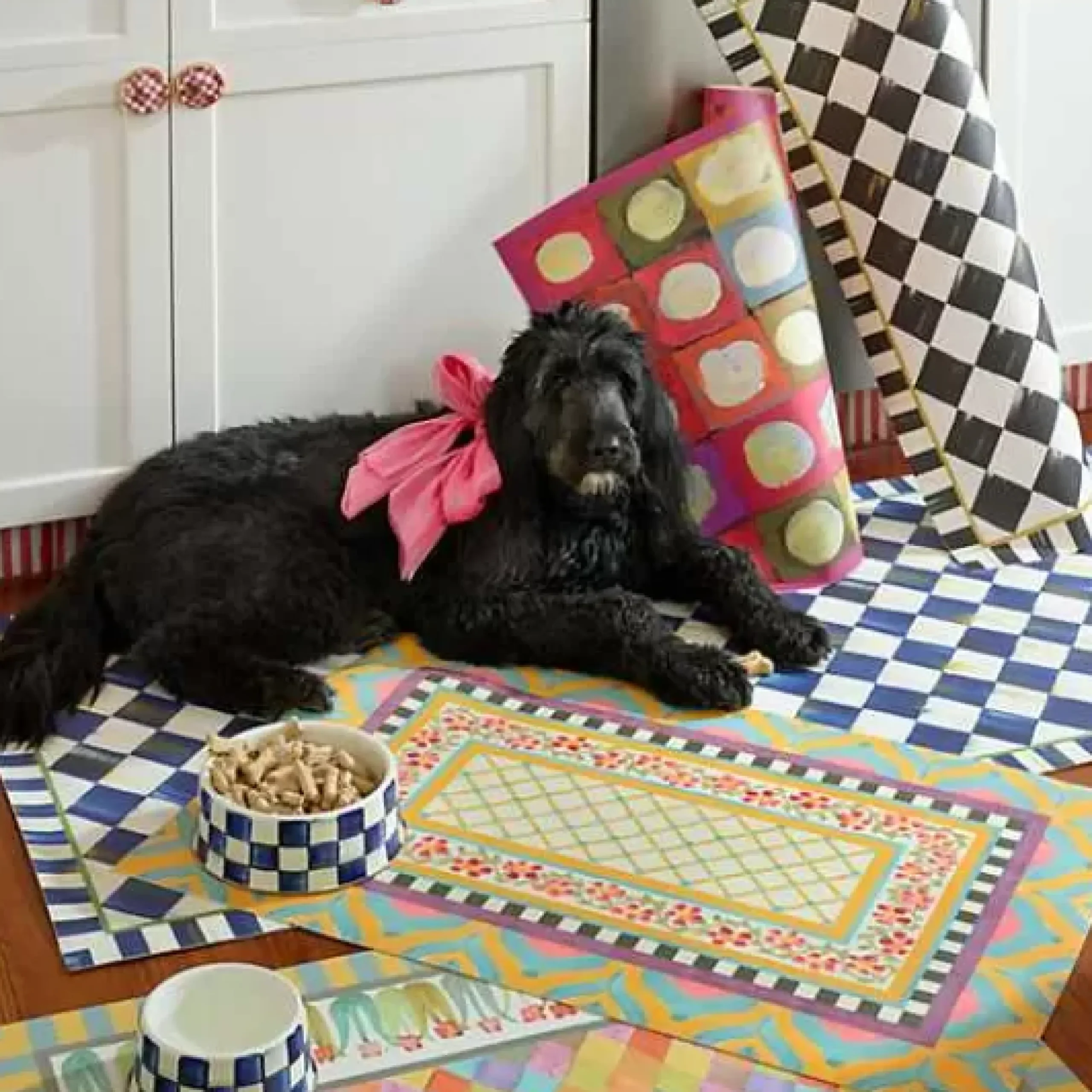 MacKenzie-Childs Royal Check Floor Mat - 3' x 5'< Rugs