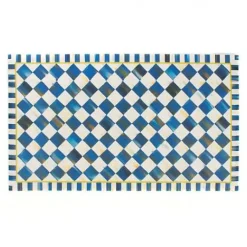 MacKenzie-Childs Royal Check Floor Mat - 2' x 3'< Rugs