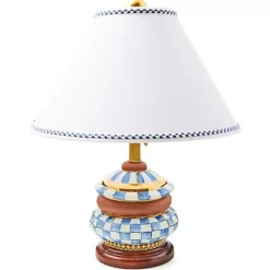 MacKenzie-Childs Royal Check Groovy Table Lamp< Lighting