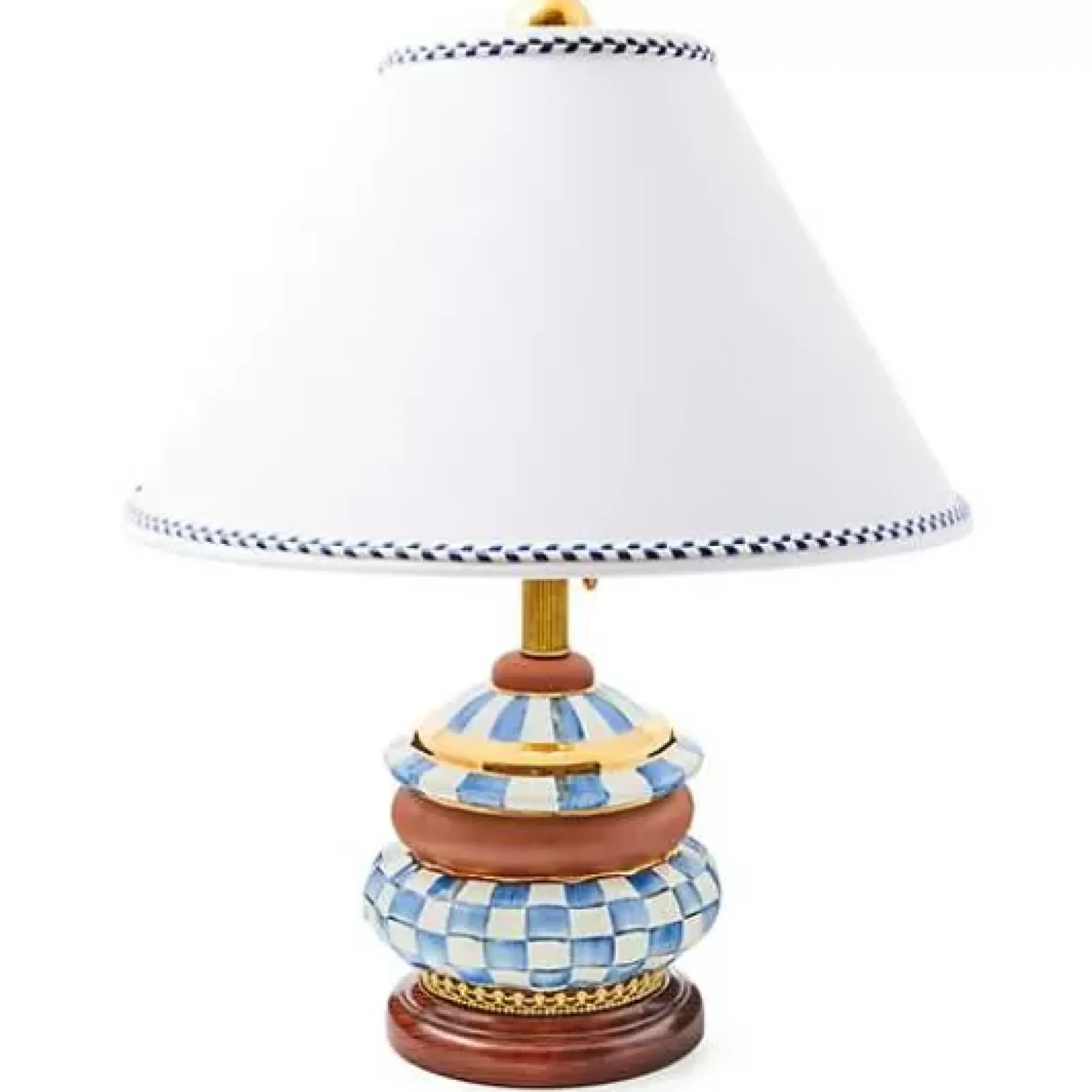 MacKenzie-Childs Royal Check Groovy Table Lamp< Lighting