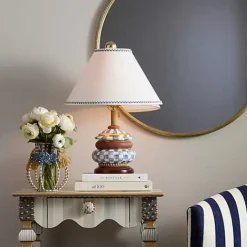 MacKenzie-Childs Royal Check Groovy Table Lamp< Lighting