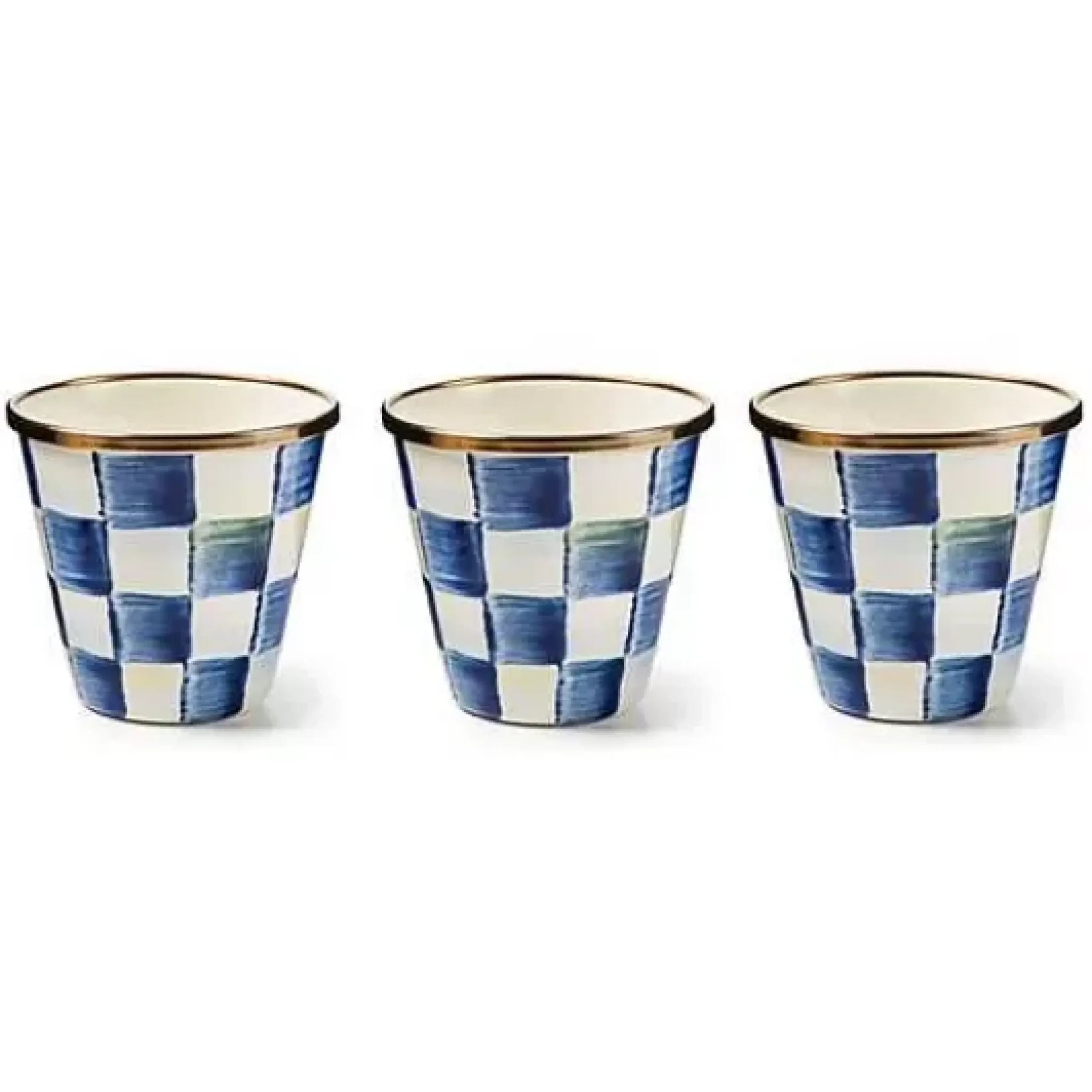 MacKenzie-Childs Royal Check Herb Pots, Set of 3< Spring|The Fall Shop