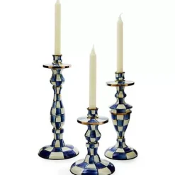 MacKenzie-Childs Royal Check Large Candlestick< Candles & Fragrances