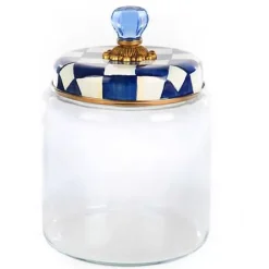 MacKenzie-Childs Royal Check Large Kitchen Canister< Room Accents|Kitchen Storage & Organization