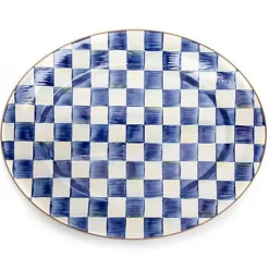 MacKenzie-Childs Royal Check Large Oval Platter< Serveware