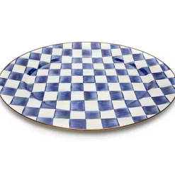 MacKenzie-Childs Royal Check Large Oval Platter< Serveware
