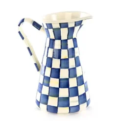 MacKenzie-Childs Royal Check Large Practical Pitcher< Bar Entertaining|Serveware