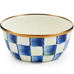 MacKenzie-Childs Royal Check Pinch Bowl< Bar Entertaining|Serveware