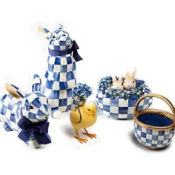 MacKenzie-Childs Royal Check Resting Bunny< Easter|Spring