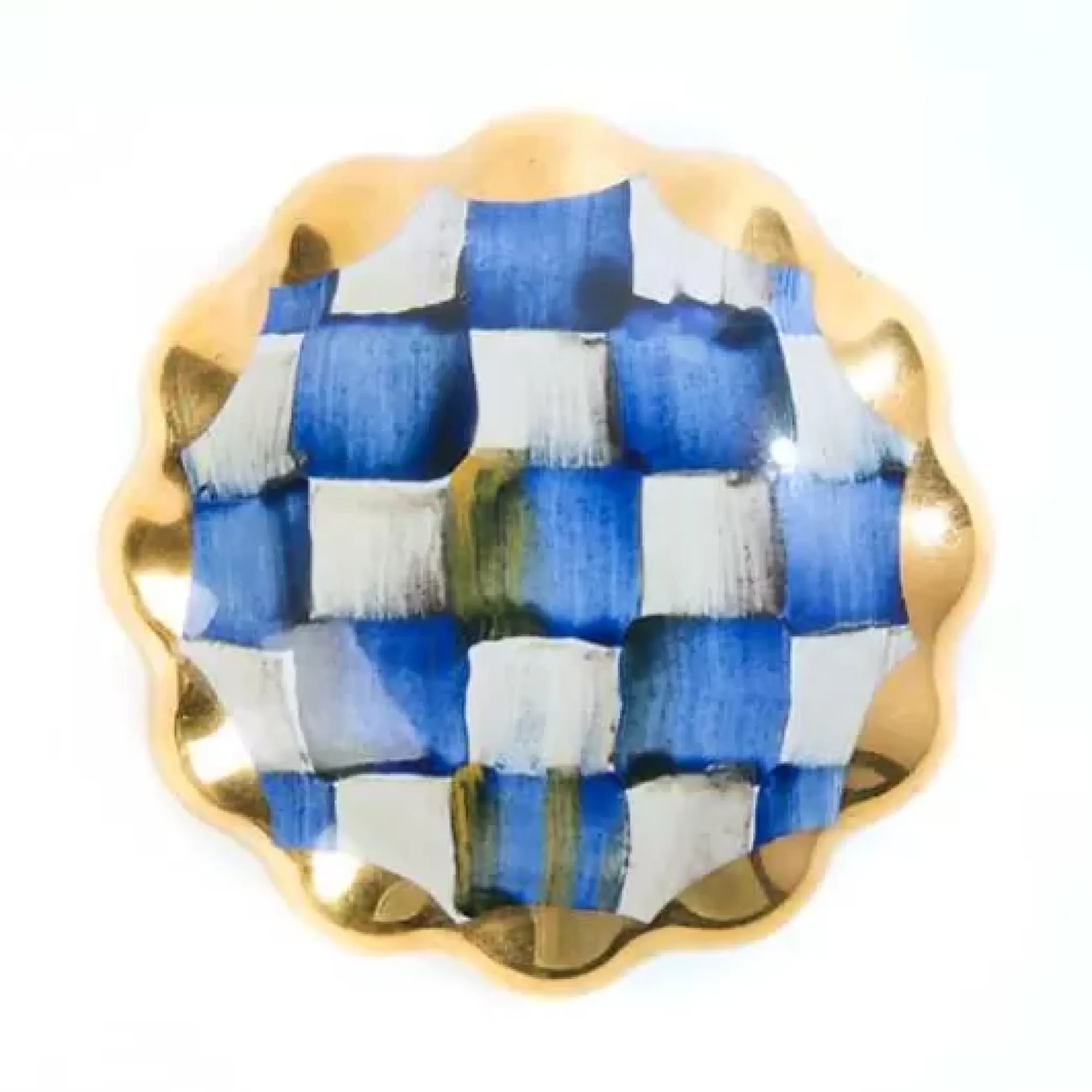MacKenzie-Childs Royal Check Round Knob< Finishing Touches|Room Accents