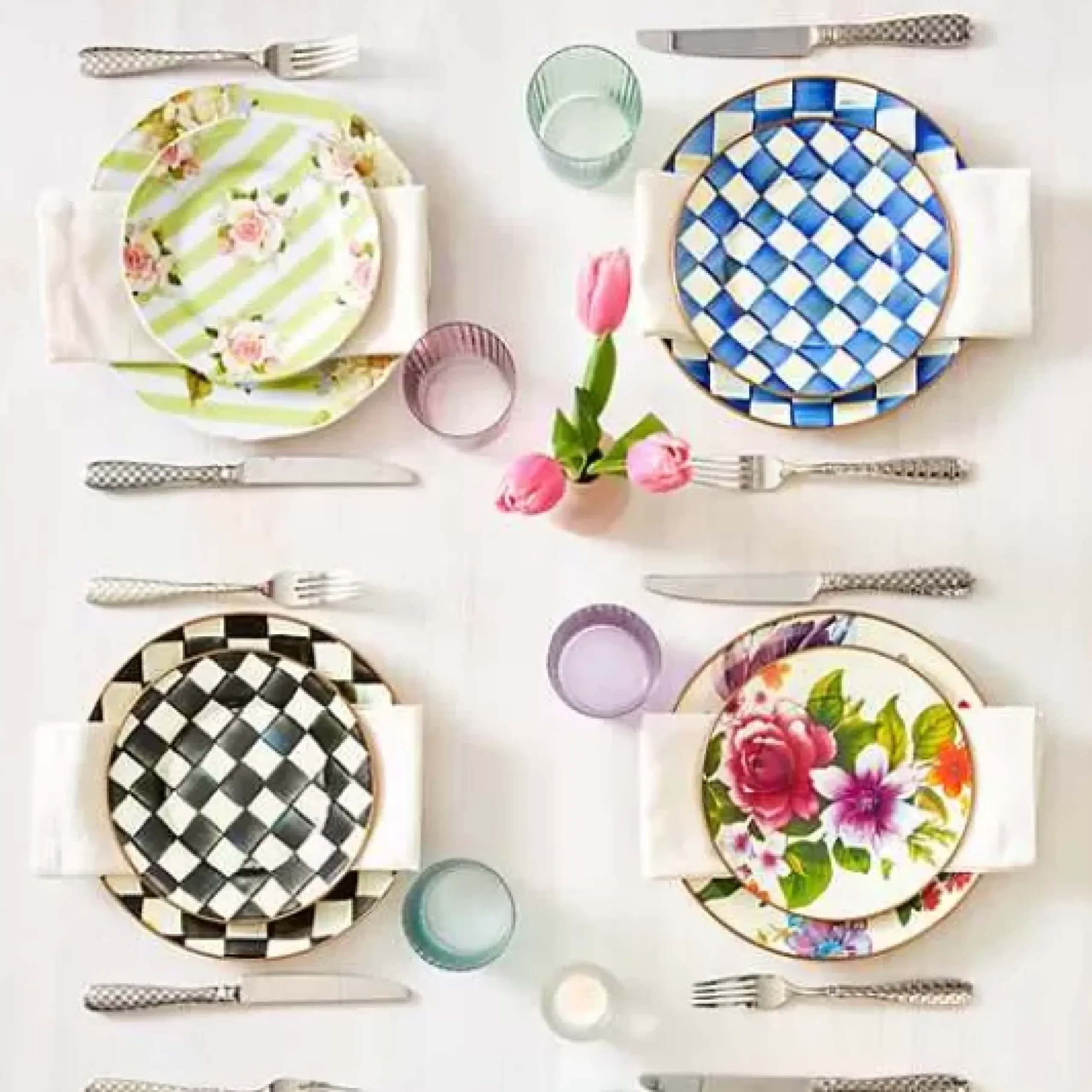 MacKenzie-Childs Royal Check Salad/Dessert Plate< Dinnerware & Flatware
