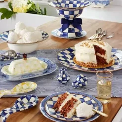 MacKenzie-Childs Royal Check Salt  Pepper Shakers< Table Accessories|Serveware