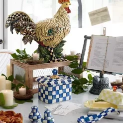 MacKenzie-Childs Royal Check Salt Pepper Shakers< Table Accessories|Serveware