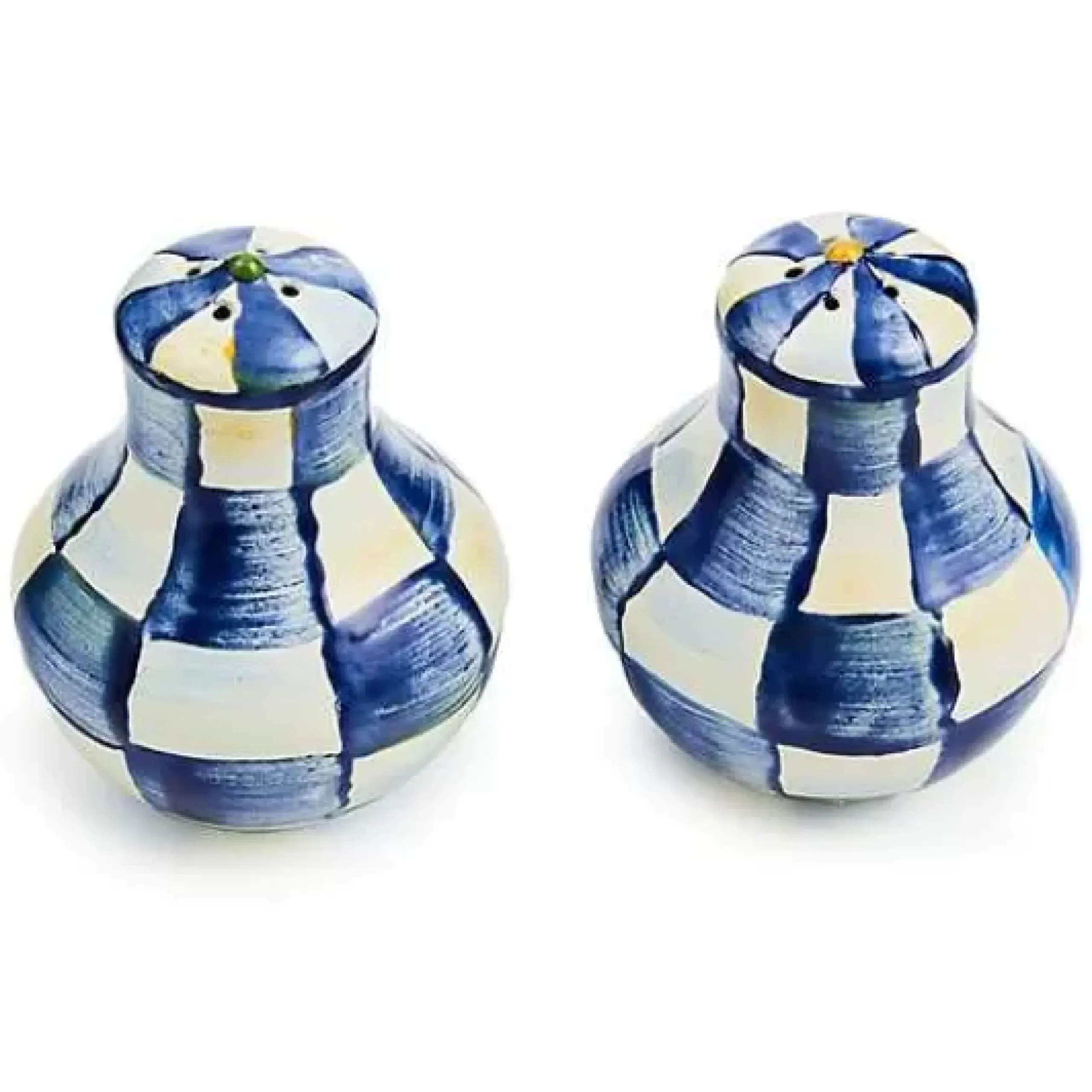 MacKenzie-Childs Royal Check Salt Pepper Shakers< Table Accessories|Serveware