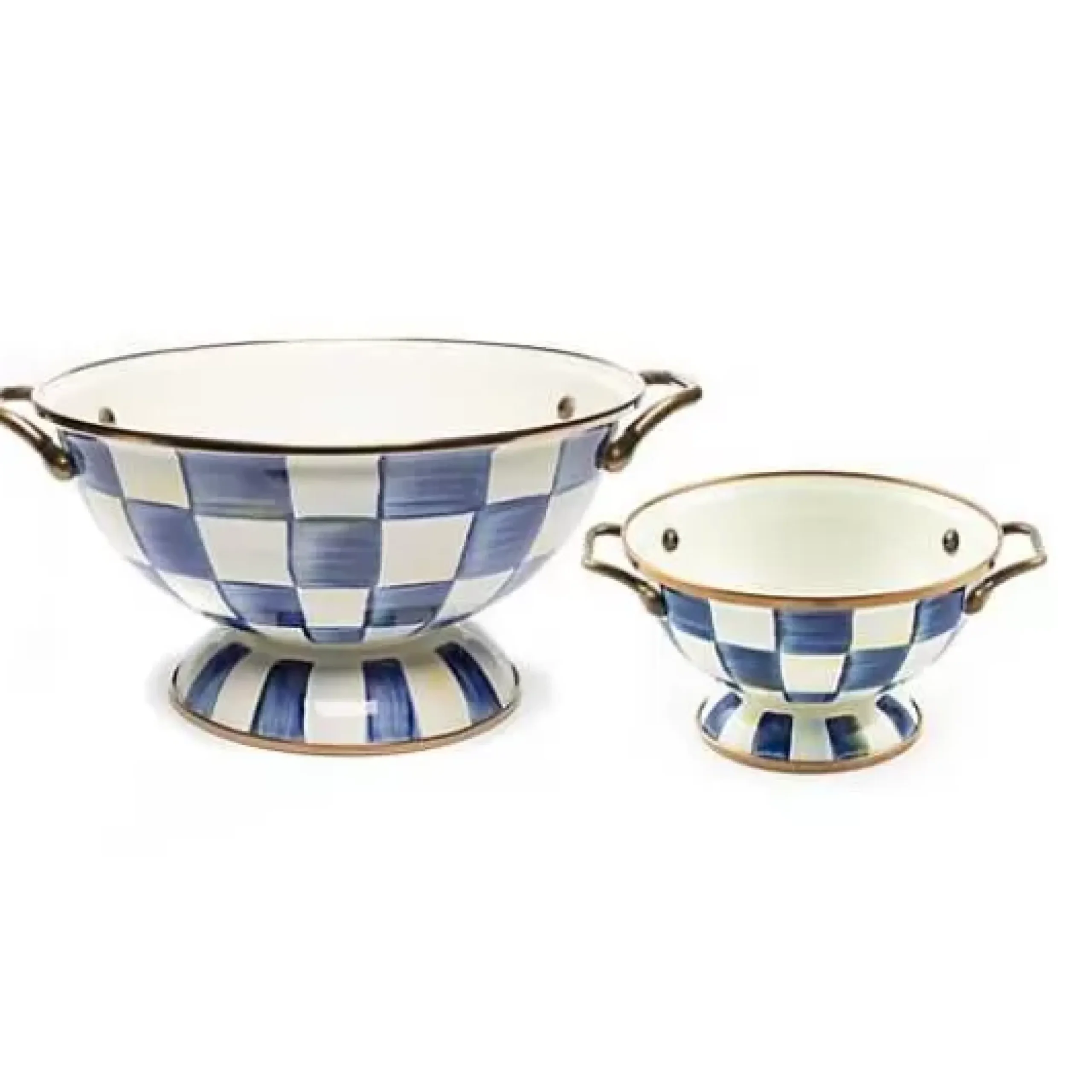 MacKenzie-Childs Royal Check Simply Almost Everything Bowls, Set of 2< Kitchen & Dining Sets|Serveware