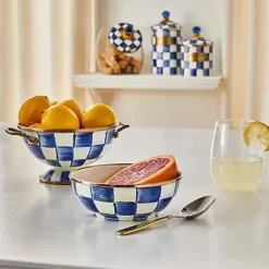 MacKenzie-Childs Royal Check Simply Anything Bowl< Serveware