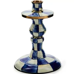 MacKenzie-Childs Royal Check Small Candlestick< Candles & Fragrances
