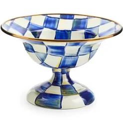 MacKenzie-Childs Royal Check Small Compote< Serveware