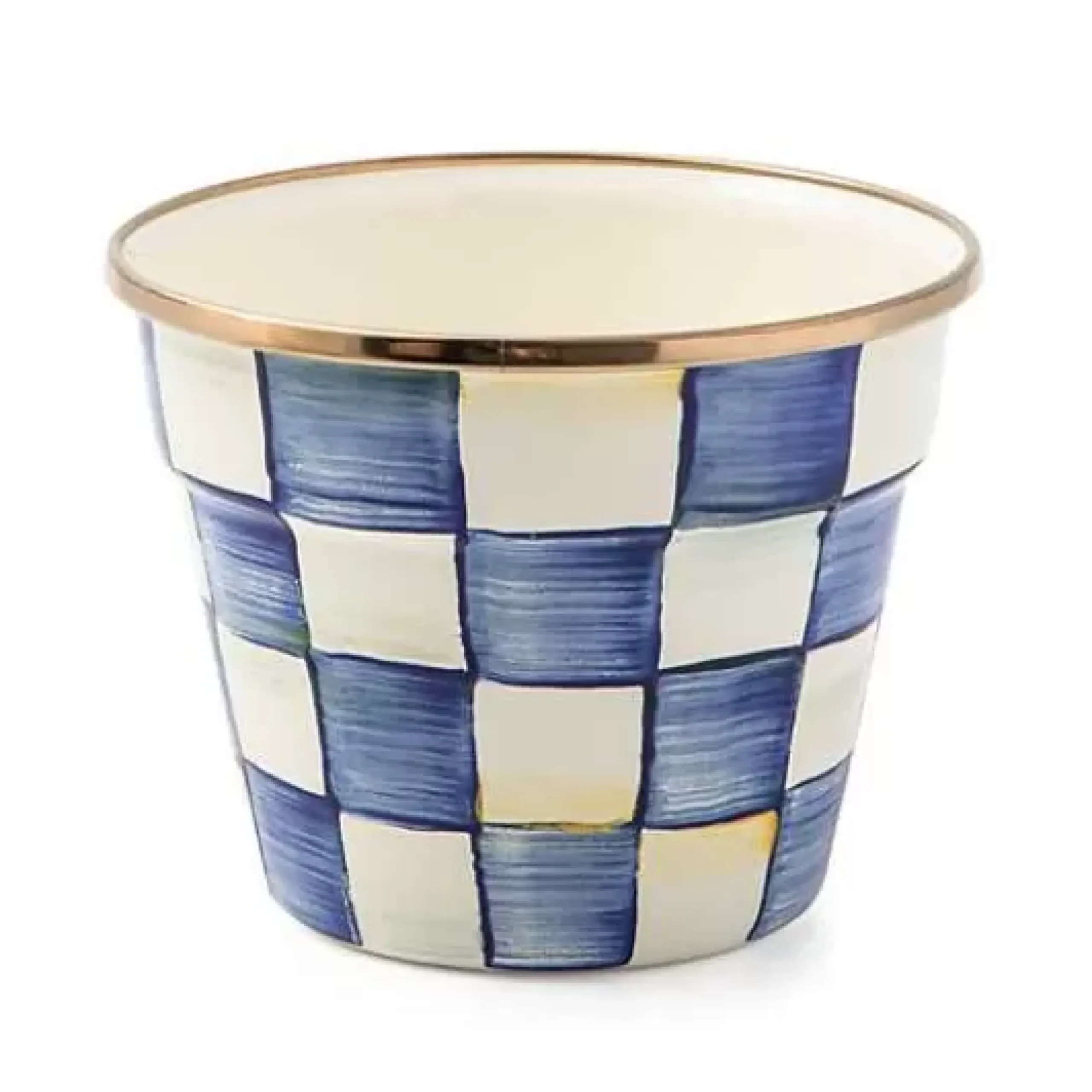 MacKenzie-Childs Royal Check Small Garden Pot< Spring|Greenery & Florals
