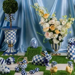 MacKenzie-Childs Royal Check Standing Bunny< Easter|Spring