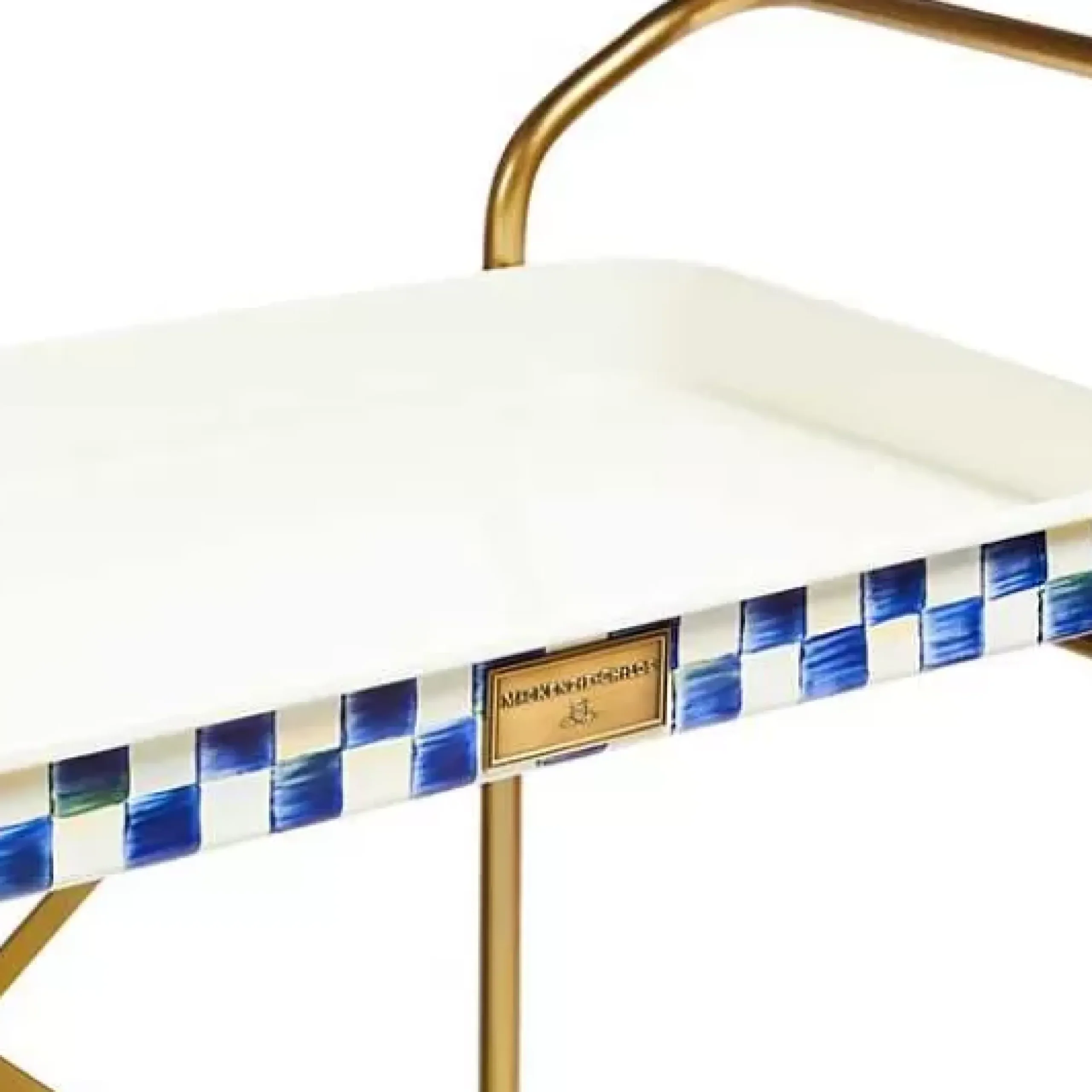 MacKenzie-Childs Royal Check 2-Tier Kitchen Cart< Dining Room & Kitchen|Bar Entertaining