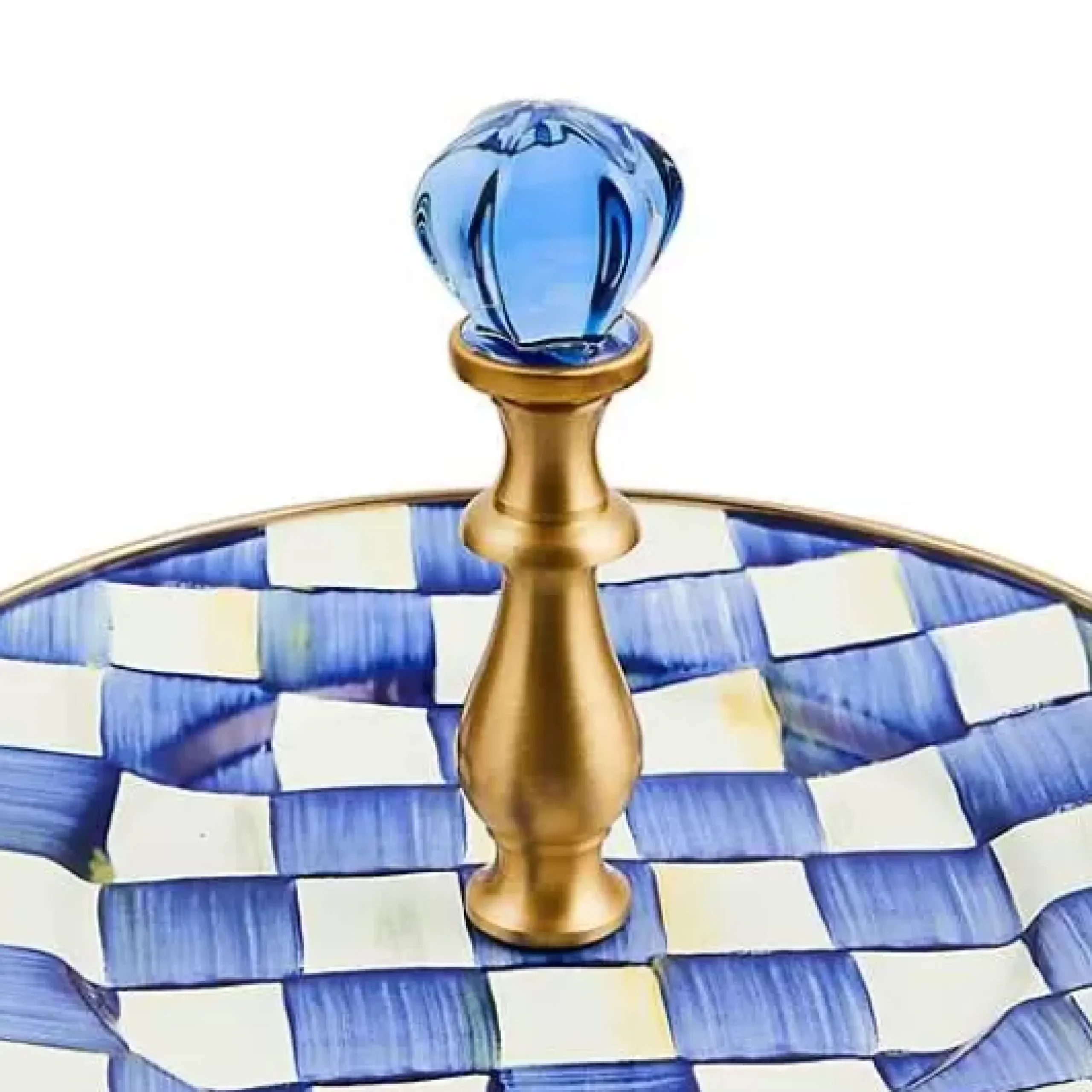 MacKenzie-Childs Royal Check Two Tier Sweet Stand< Bar Entertaining|Serveware