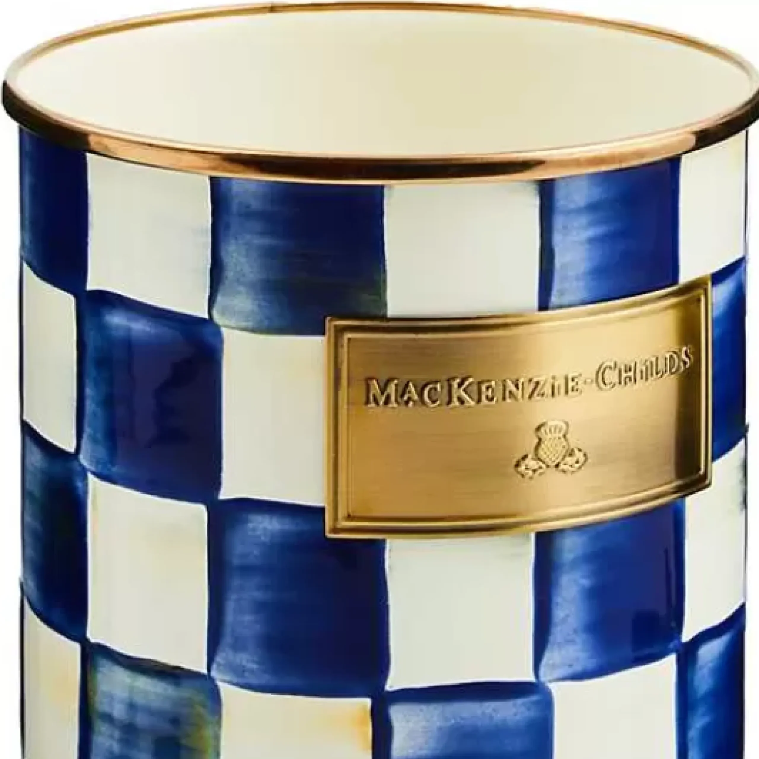 MacKenzie-Childs Royal Check Utensil Holder< Kitchen Storage & Organization