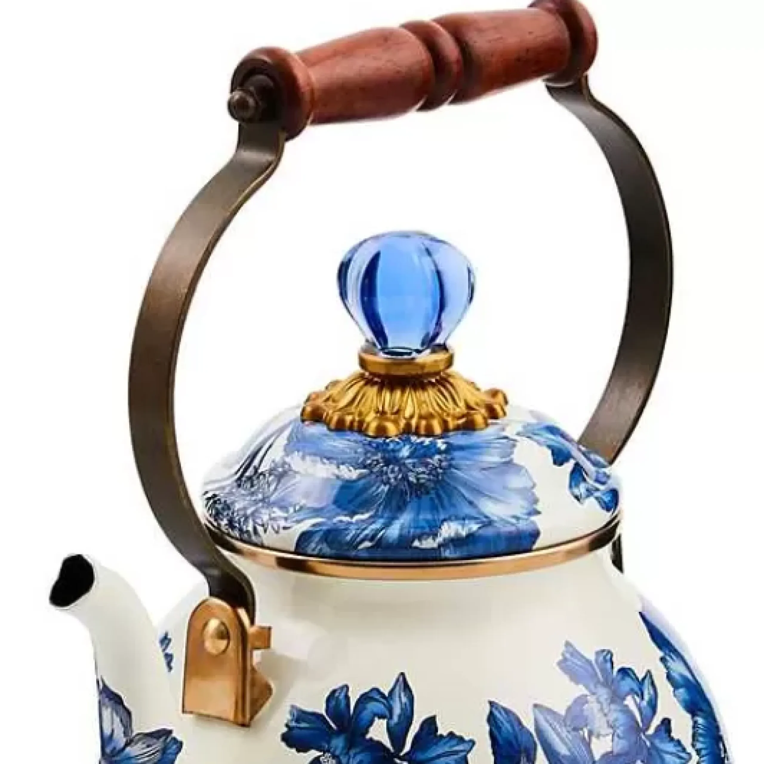 MacKenzie-Childs Royal English Garden 2 Quart Tea Kettle< The Coffee Shop|Tea Kettles