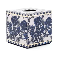 MacKenzie-Childs Royal English Garden Boutique Tissue Box Cover< Spring|Bath & Bath Accessories
