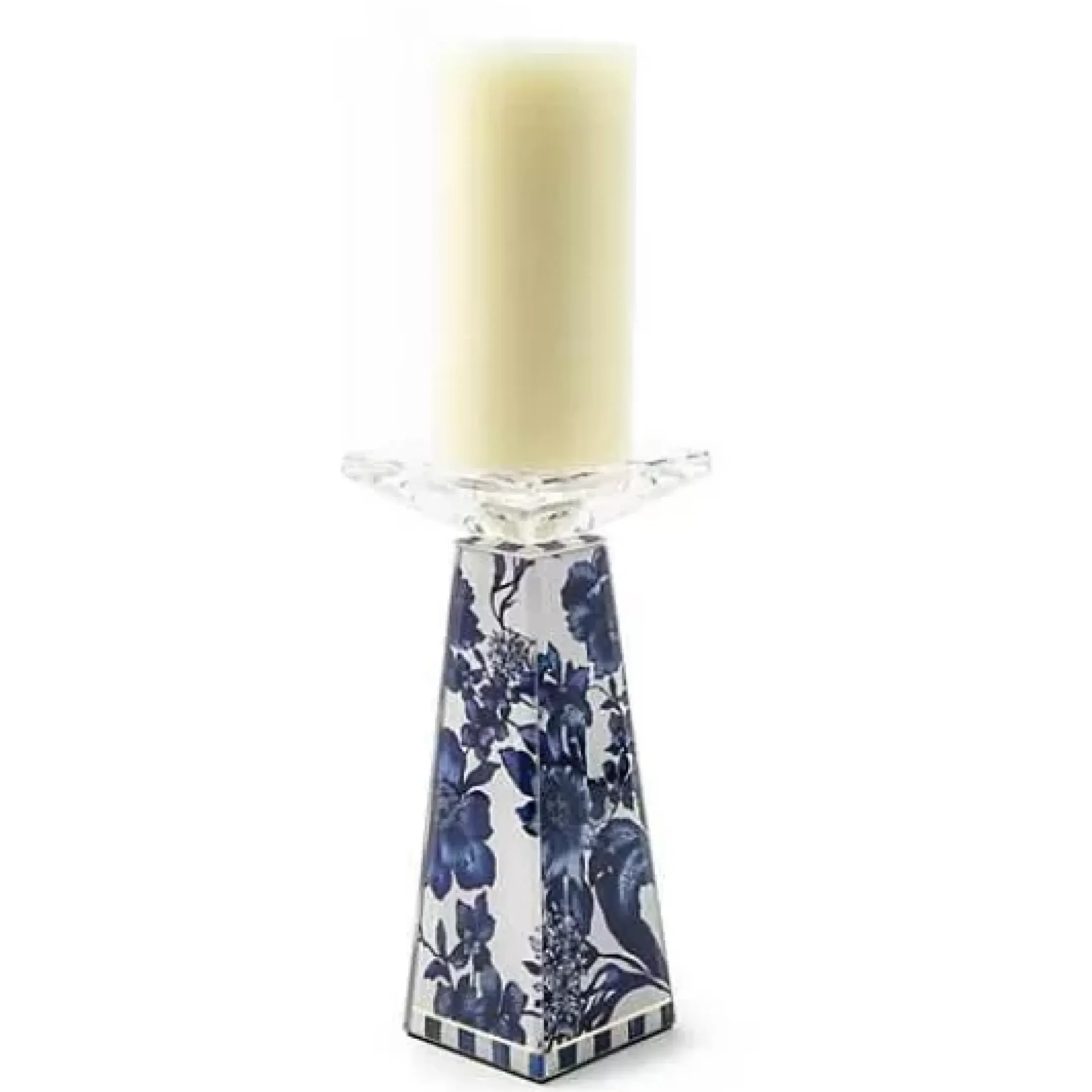 MacKenzie-Childs Royal English Garden Tall Candle Holder< Spring|Candles & Fragrances