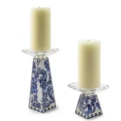 MacKenzie-Childs Royal English Garden Tall Candle Holder< Spring|Candles & Fragrances