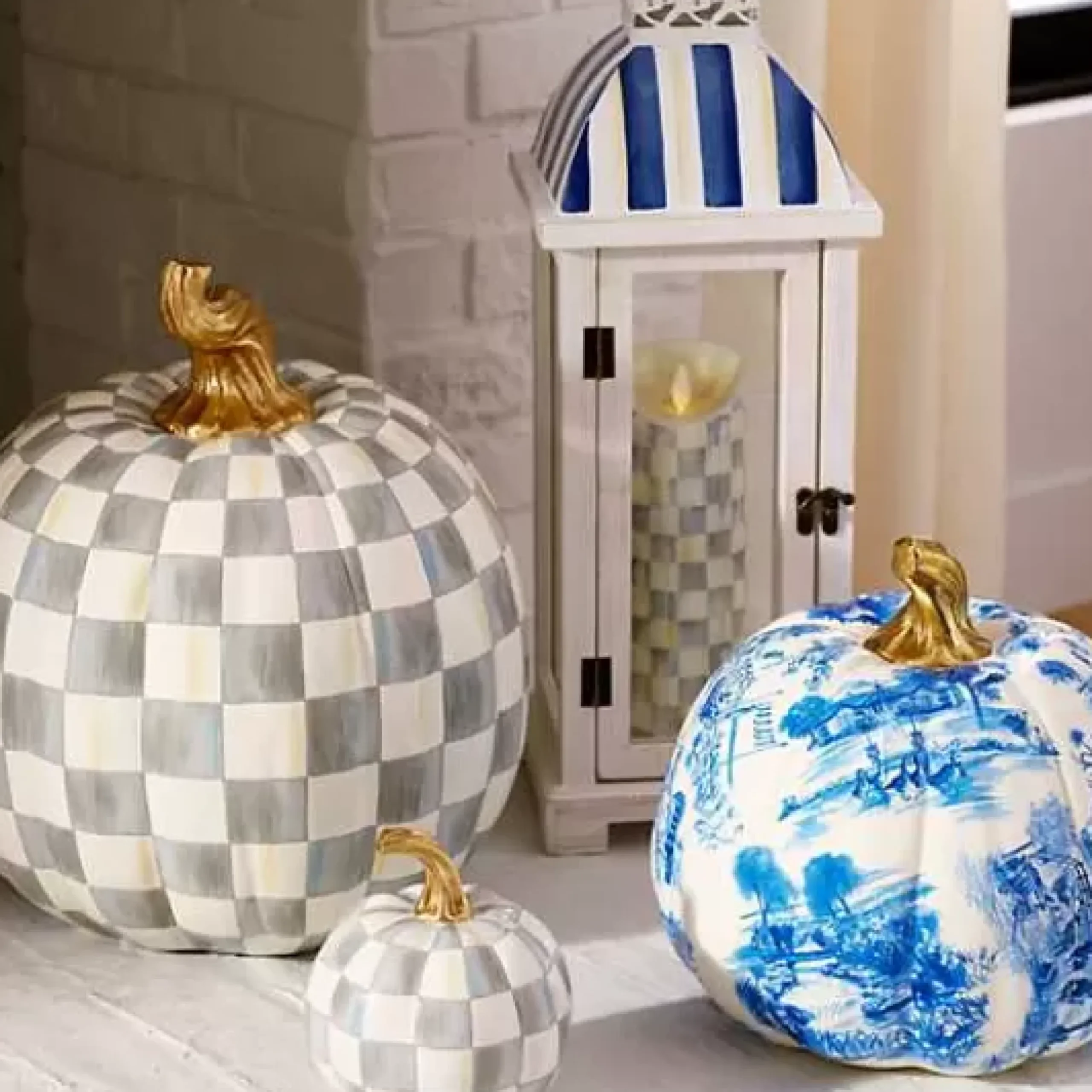 MacKenzie-Childs Royal Stripe Lantern< Spring|The Fall Shop