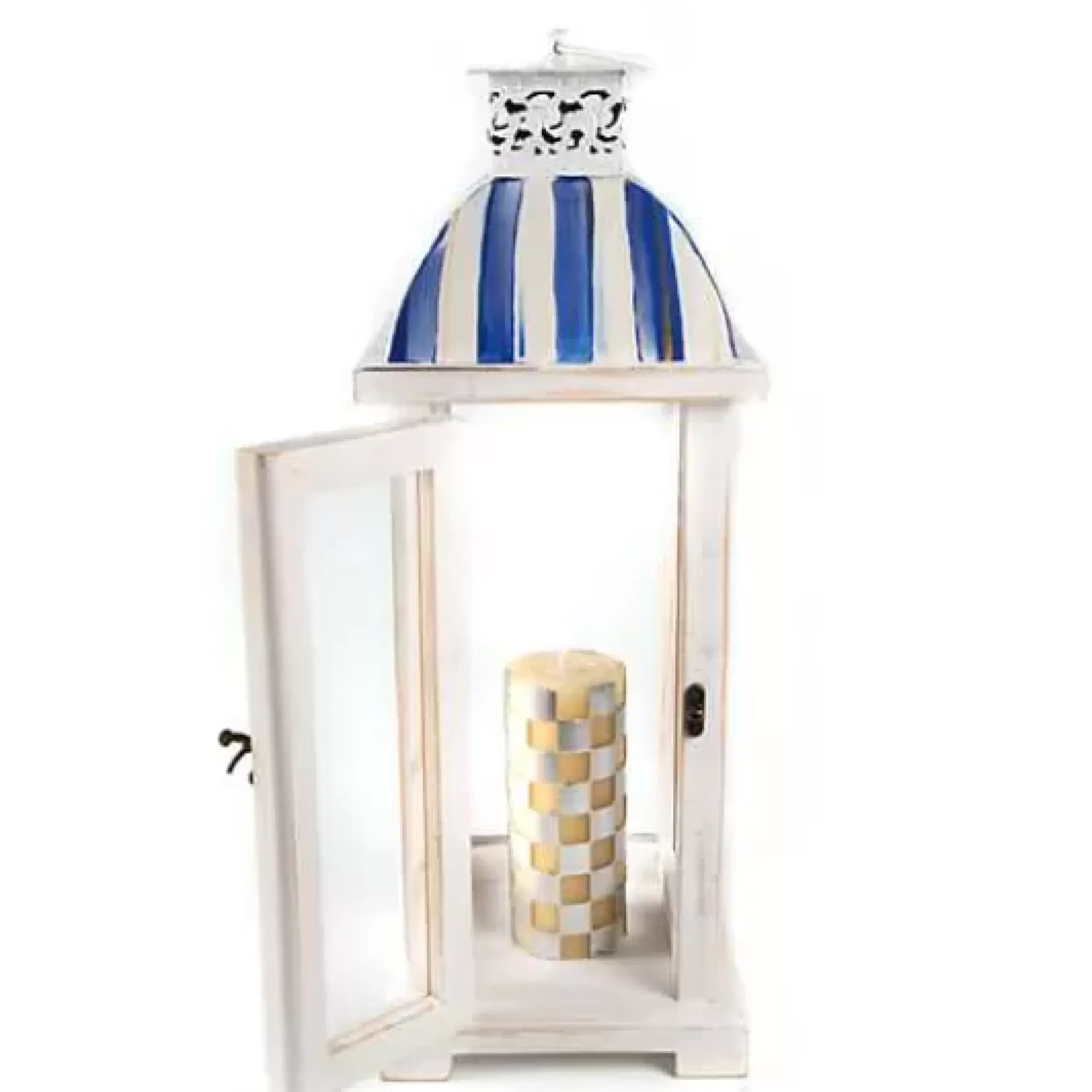 MacKenzie-Childs Royal Stripe Lantern< Spring|The Fall Shop