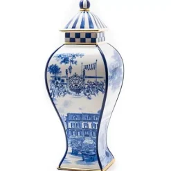 MacKenzie-Childs Royal Toile Large Ginger Jar< Kitchen Storage & Organization