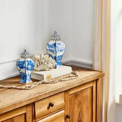 MacKenzie-Childs Royal Toile Large Ginger Jar< Kitchen Storage & Organization