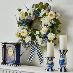 MacKenzie-Childs Royal Toile Tall Pillar Candle Holder< Room Accents|Table Accessories