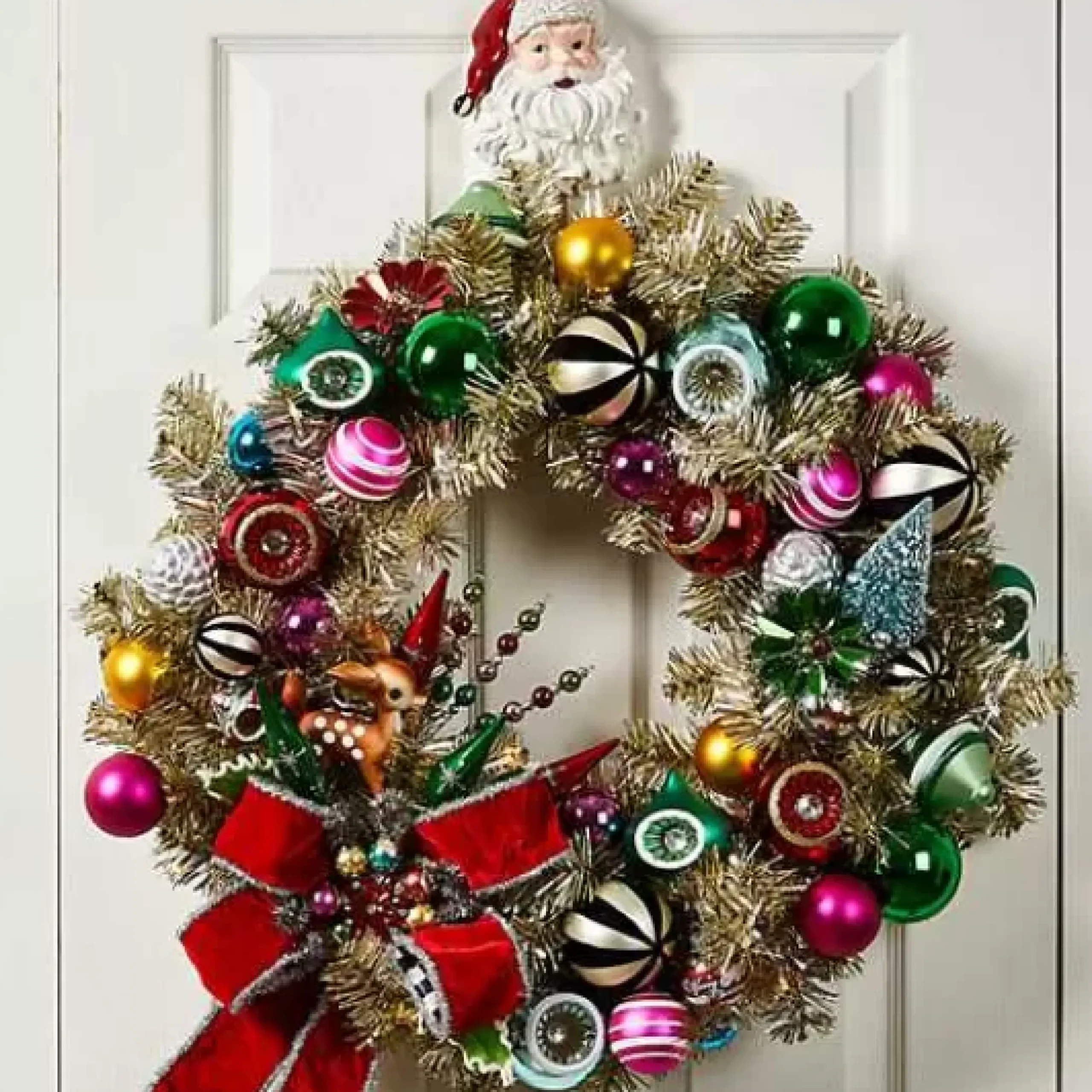 MacKenzie-Childs Santa Wreath Hanger< Holiday|Finishing Touches