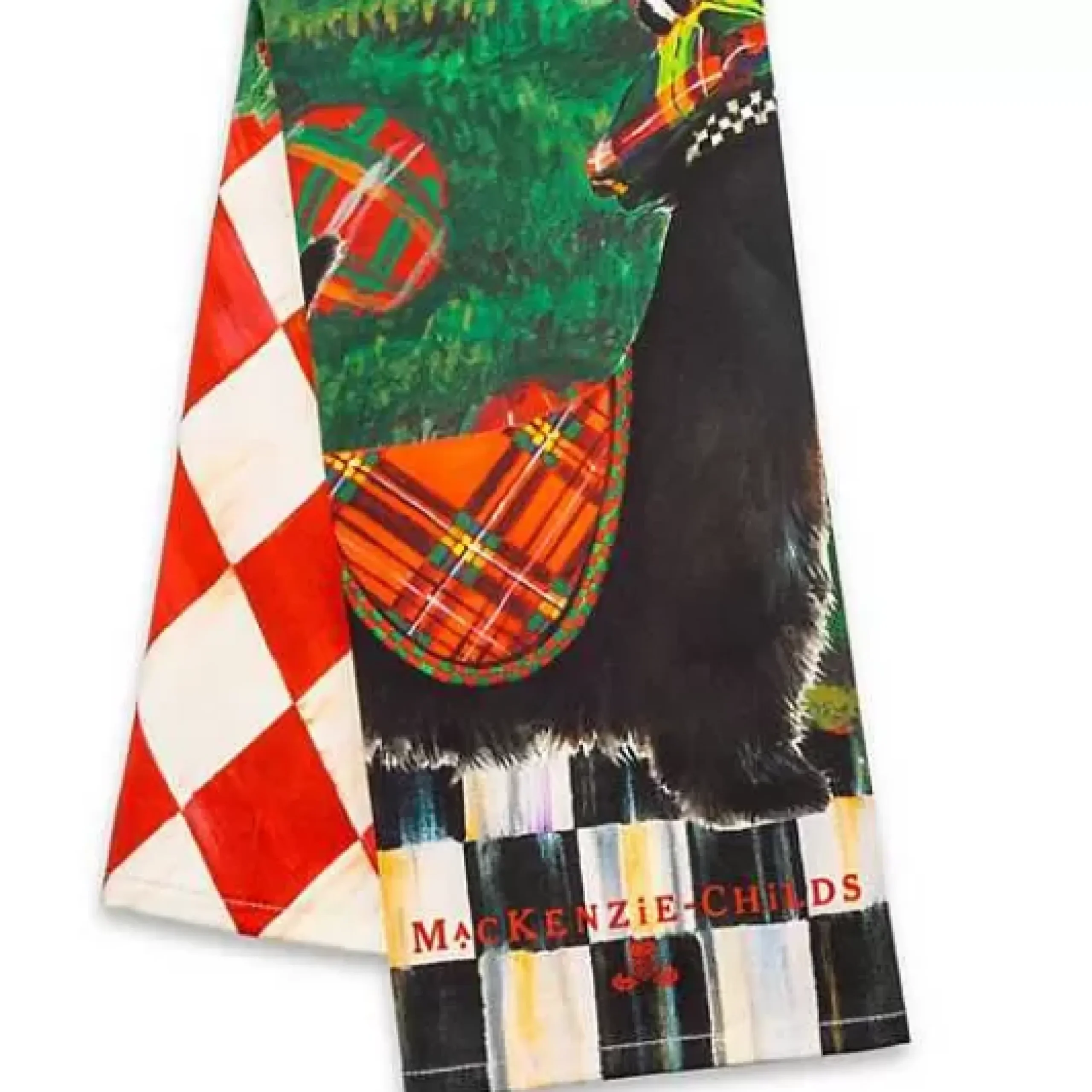 MacKenzie-Childs Scottie Dish Towel< Holiday|Kitchen & Table Linens