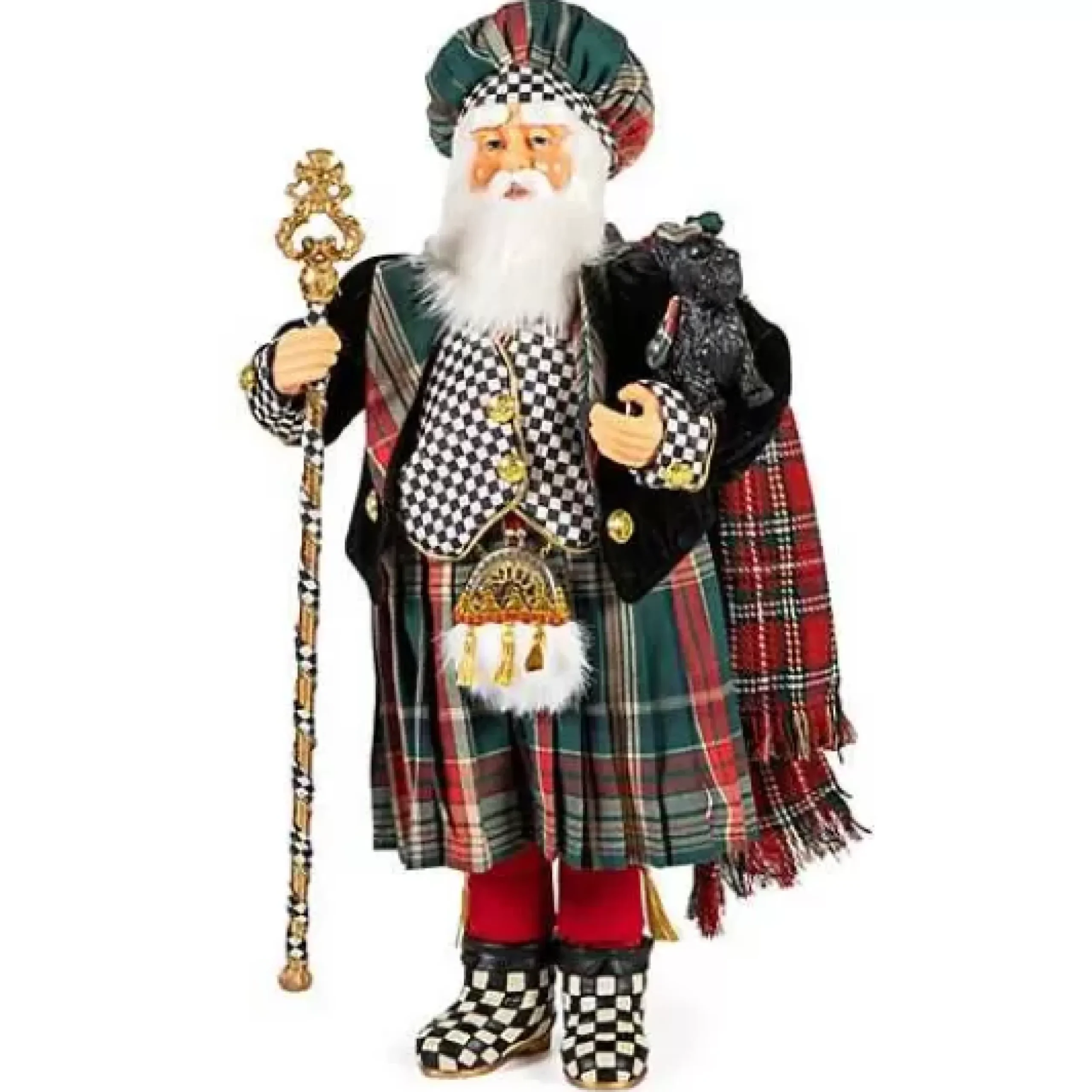 MacKenzie-Childs Scottish Santa< Holiday|Room Accents