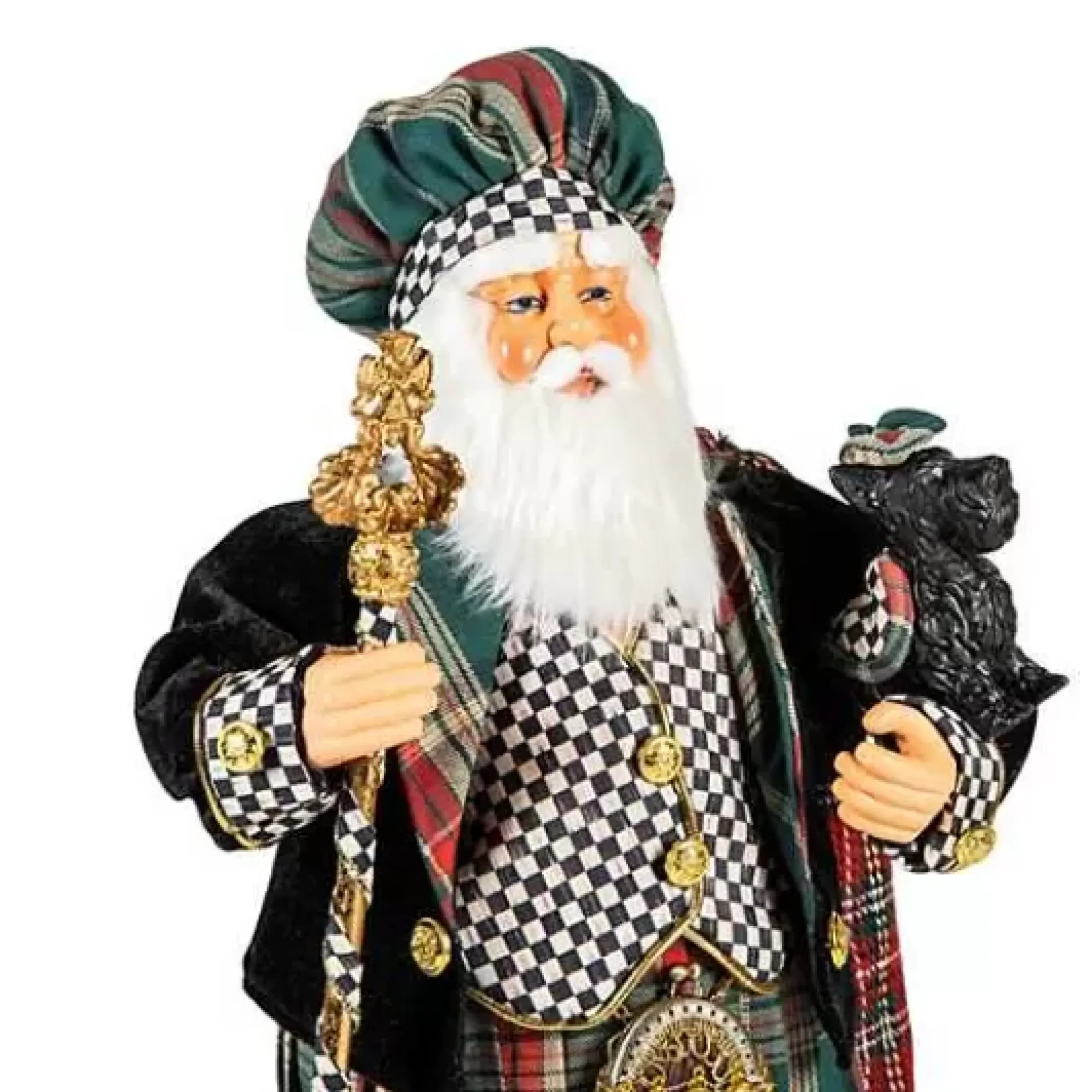 MacKenzie-Childs Scottish Santa< Holiday|Room Accents