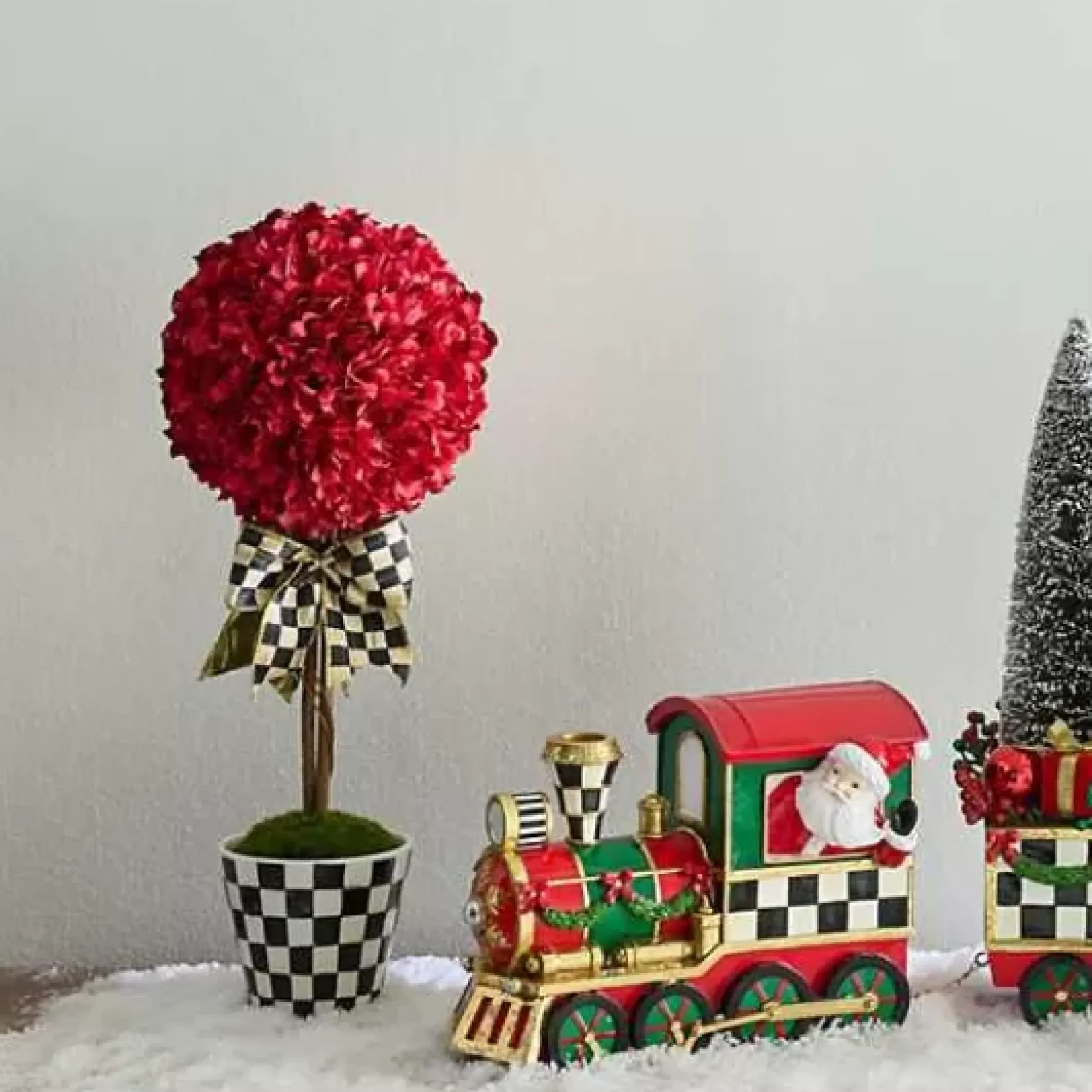 MacKenzie-Childs Small Red Topiary Drop In< Greenery & Florals|Room Accents