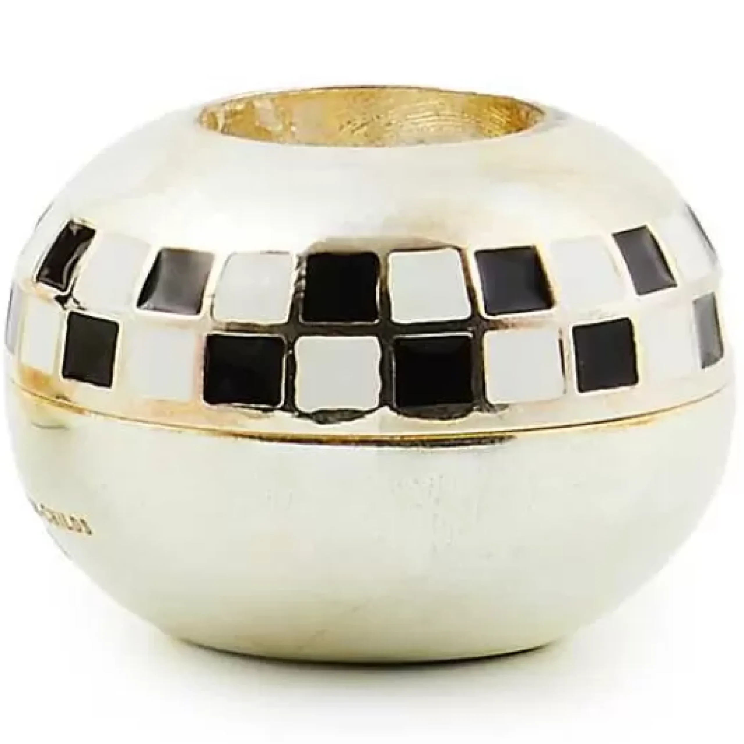 MacKenzie-Childs Small Sphere Check Candle Holders, Set of 2< Candles & Fragrances|Room Accents