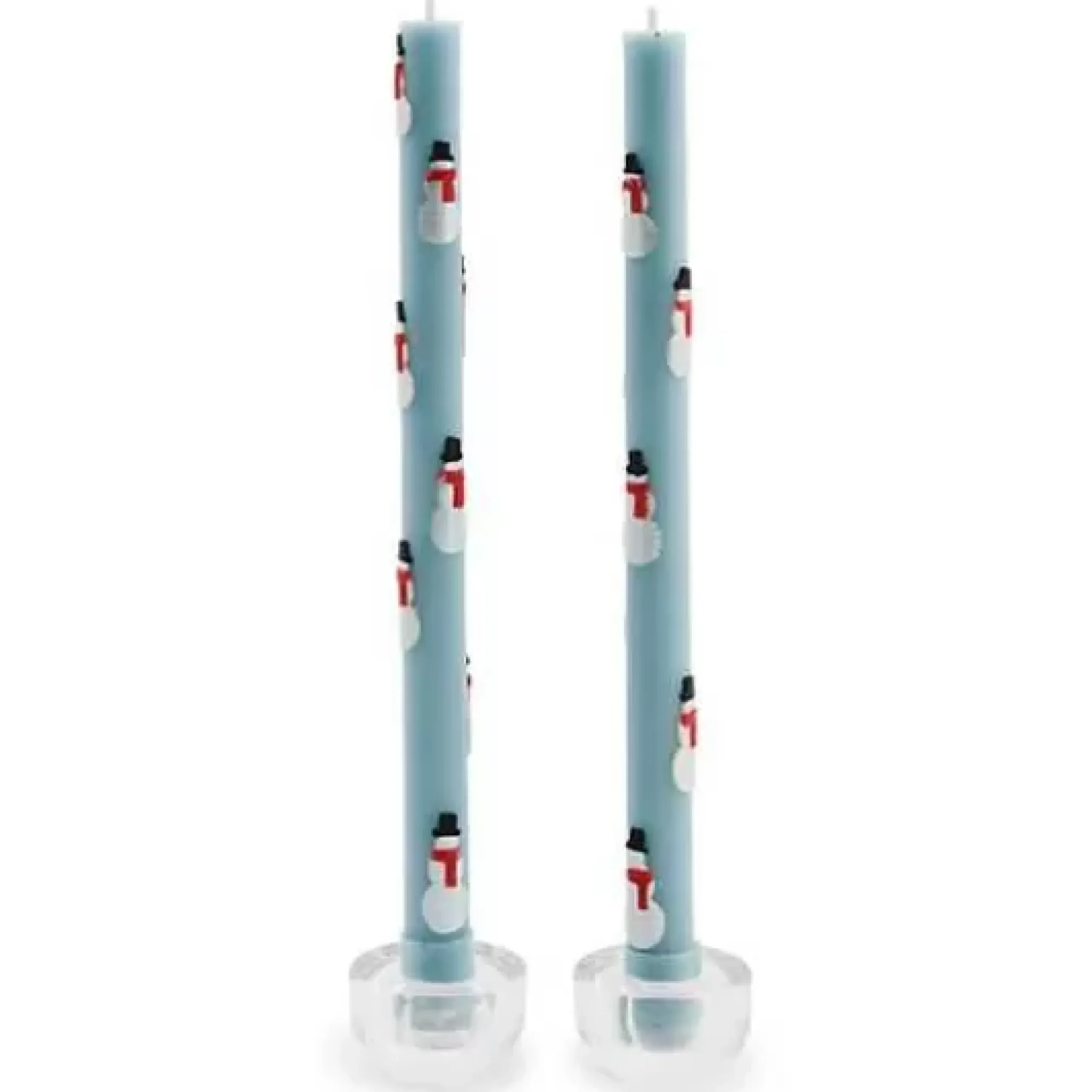 MacKenzie-Childs Snowman Dinner Candles, Set of 2< Holiday|Candles & Fragrances