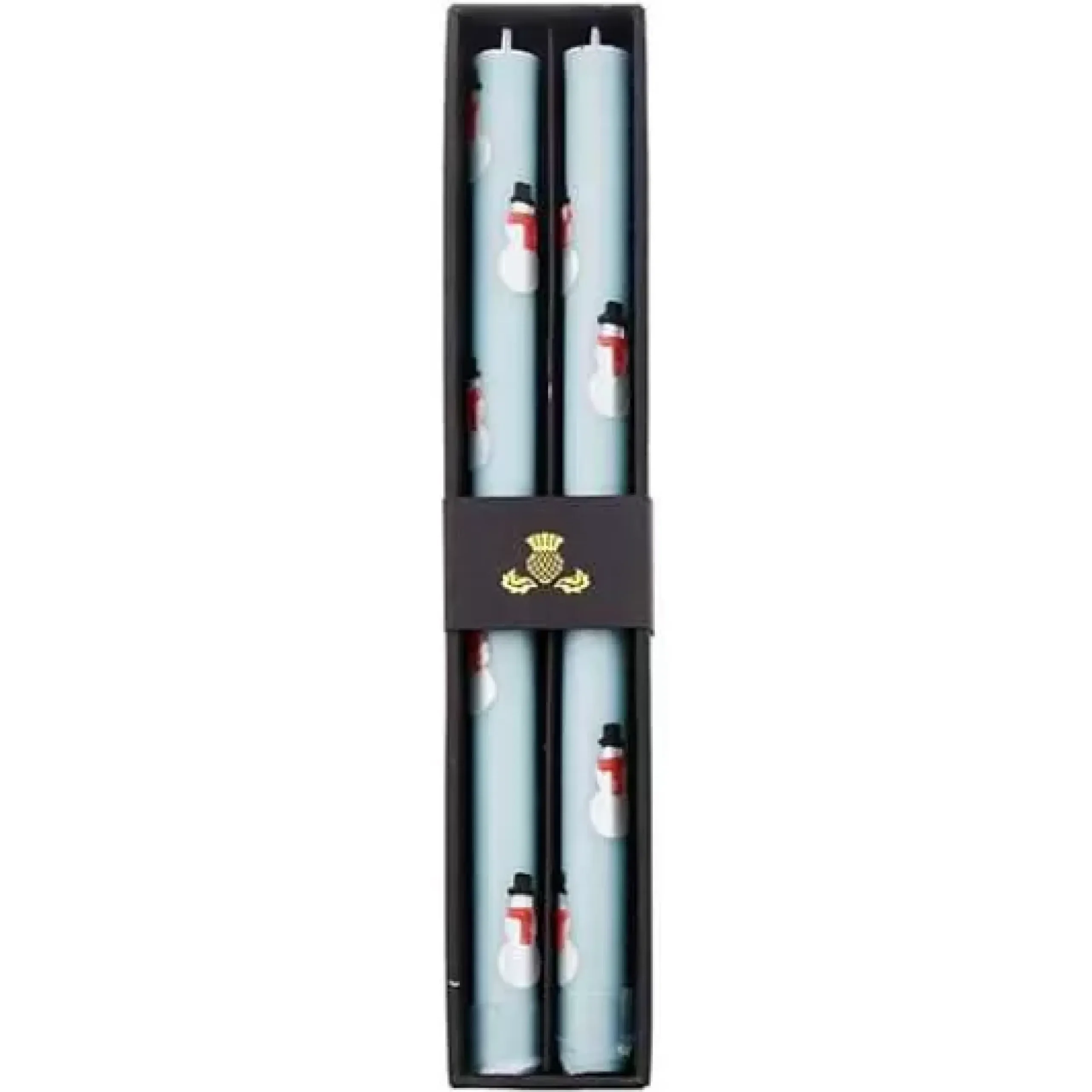 MacKenzie-Childs Snowman Dinner Candles, Set of 2< Holiday|Candles & Fragrances