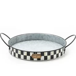 MacKenzie-Childs Spectator Galvanized Serving Trays, Set of 2< Bar Entertaining|Serveware