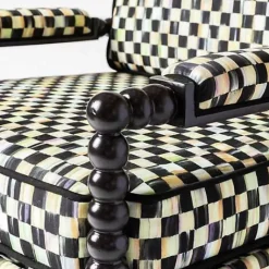 MacKenzie-Childs Spindle Check Outdoor Chair< Outdoor|Spring