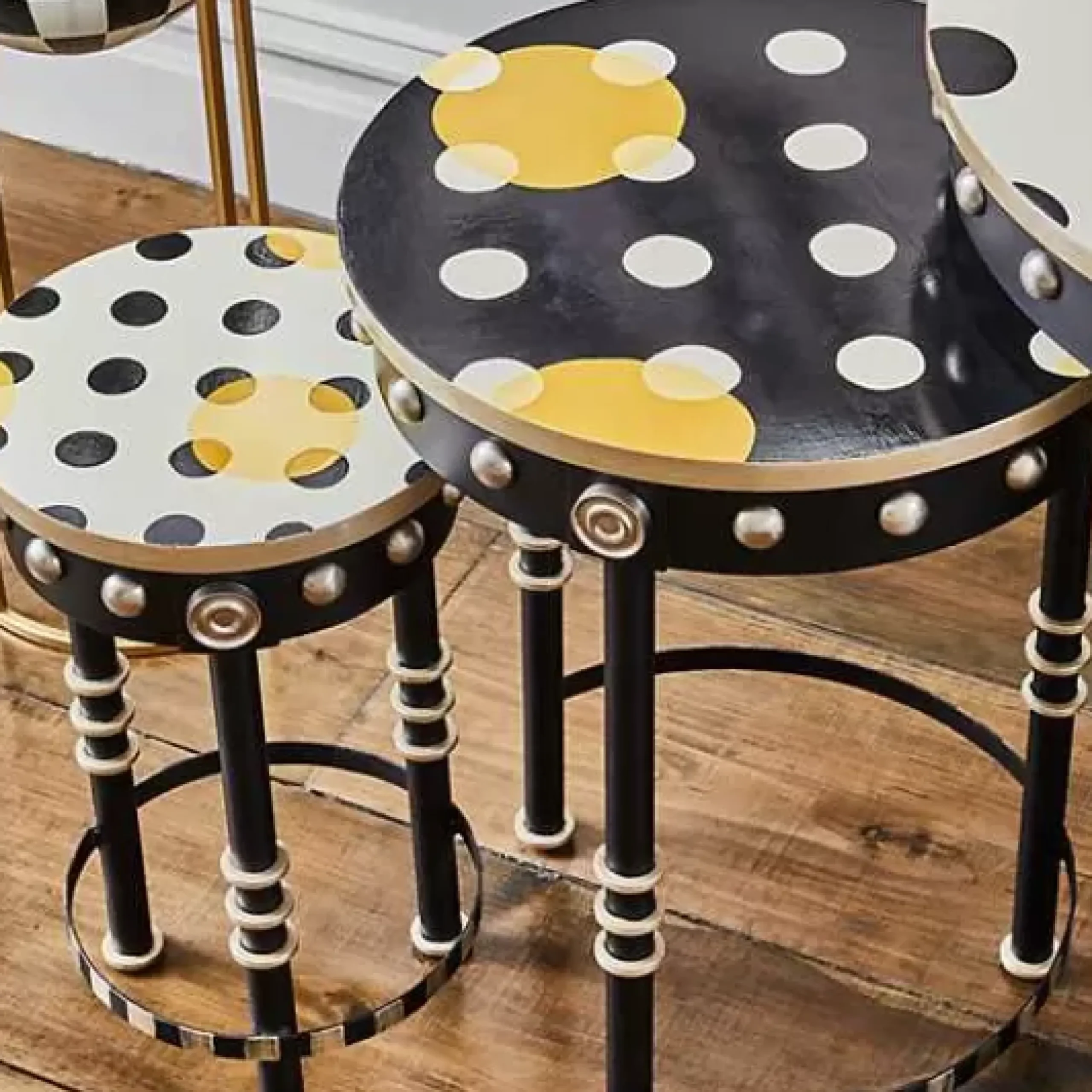MacKenzie-Childs Spot On Nesting Tables, Set of 3< Living Room